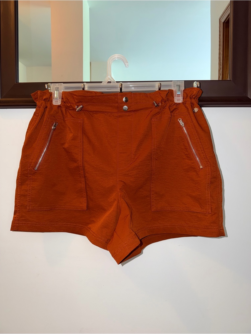 CALIA by Carrie Underwood women's high-rise paperbag shorts Size Large